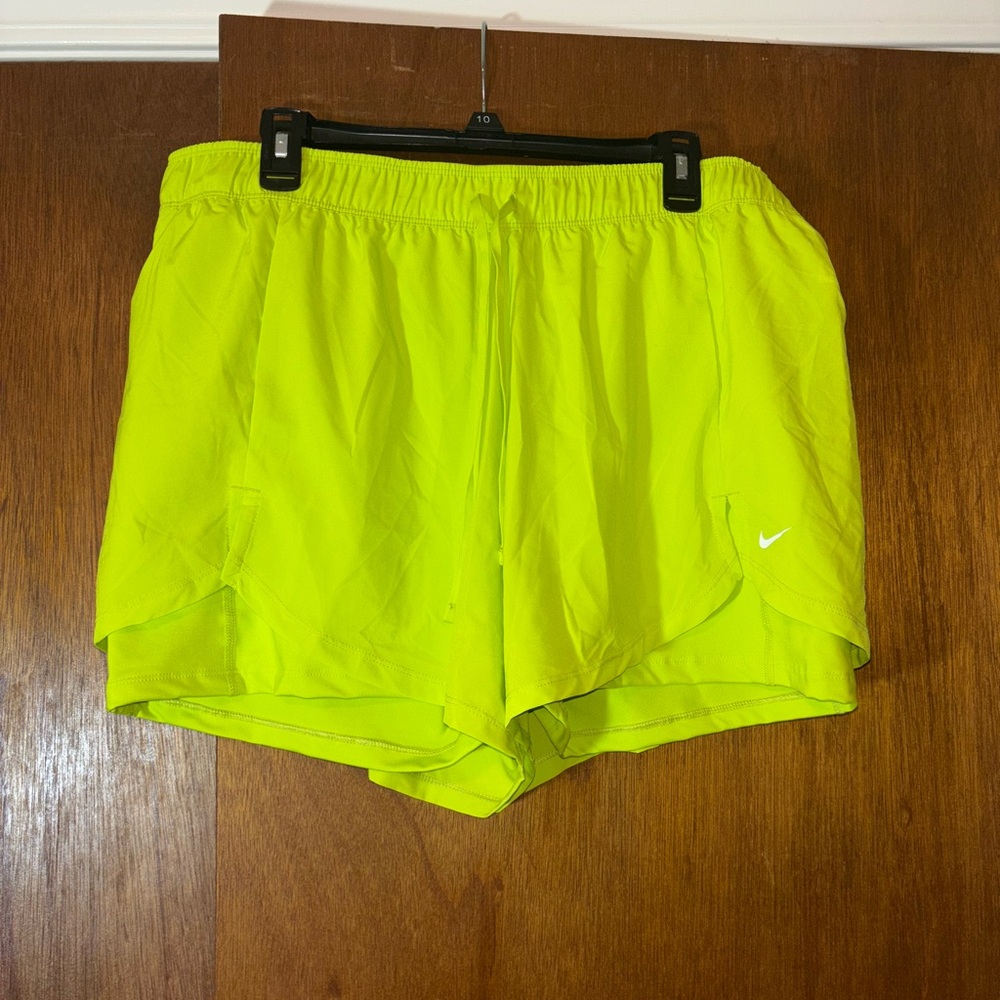 Nike Lime Green Sports Shorts